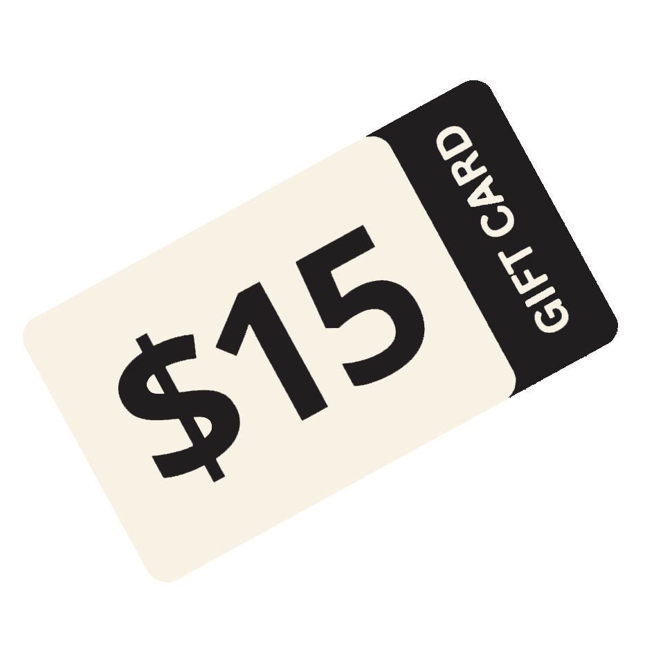 Carte cadeau de 15$